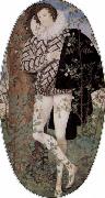 Nicholas Hilliard Young Man Among Roses oil